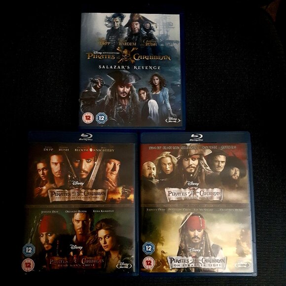 PIRATES OF THE CARIBBEAN 1-5 [Blu-ray Box Set] Complete All 5-Movie Collection - Picture 2 of 8